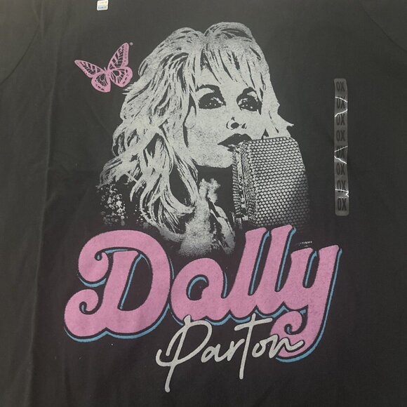 Dolly Parton womens black tee NWT short sleeve 0X - Picture 3 of 8